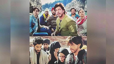 Vishnu Kaushal with Shah Rukh Khan, other Dunki cast (Instagram)
