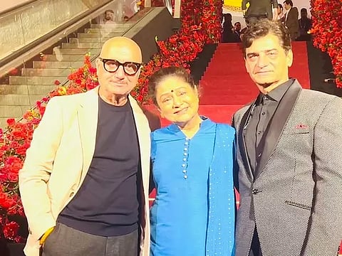 Anupam Kher, Aruna Irani, Indra Kumar (Photo: ANI)