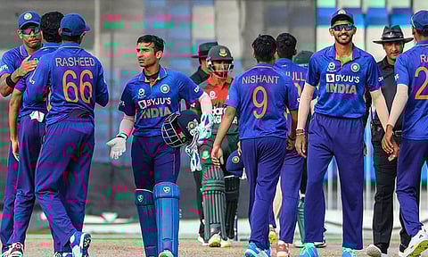 Indian Under-19 cricket team players. (PTI)