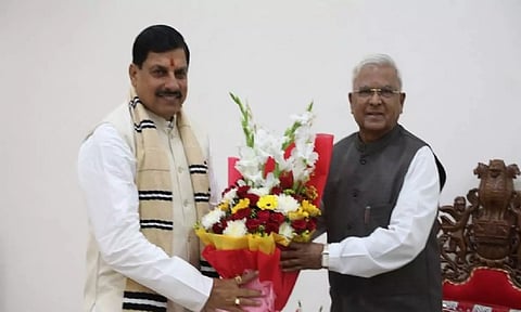 Madhya Pradesh CM Mohan Yadav; Governor Mangubhai C. Patel (CMO)