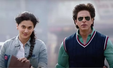 Shah Rukh Khan and Taapsee Pannu in 'Dunki'.