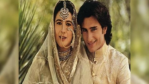 Saif Ali Khan and Amrita Singh (X)