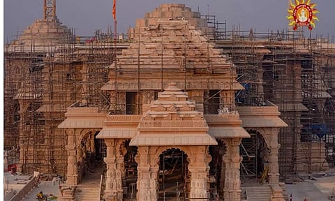 Ram Janmabhoomi Temple in Ayodhya. (ANI)