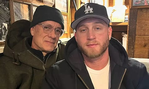 Chet Hanks and Tom Hanks. (Instagram/@chethanx)