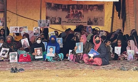Visuals of the Baloch protest (ANI)