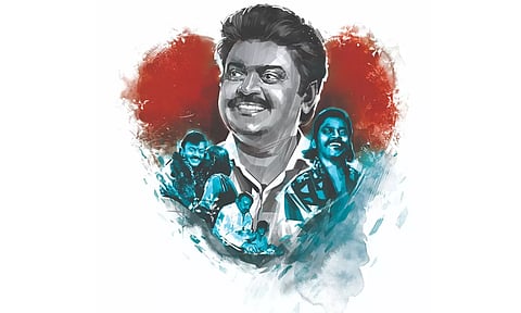 DMDK founder Vijayakanth (Illustration: Saai)