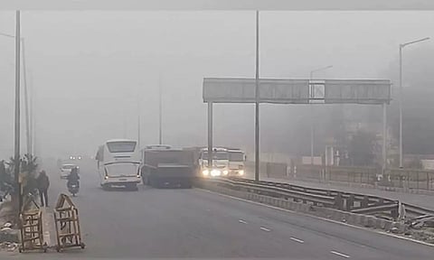 Fog conditions prevail in Delhi (ANI)