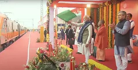 PM Modi inaugurates revamped Ayodhya Dham railway station