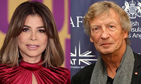 Paula Abdul and executive producer Nigel Lythgoe (X)