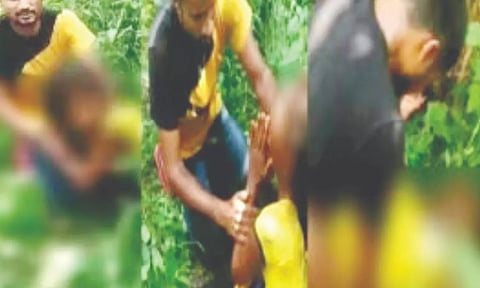 Screen grab of the viral video