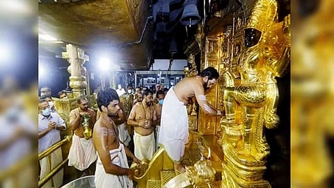 Visuals of the Sabarimala Temple (ANI)