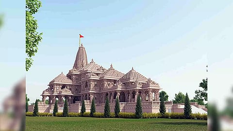 A preview of grand Ram Temple in Ayodhya. (Photo: ANI)