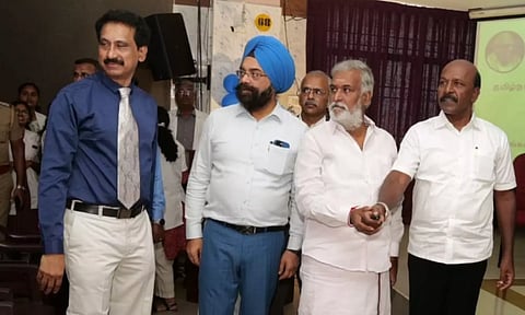 Health Minister Ma Subramanian Hindu Religious and Charitable Endowments Minister PK Sekar Babu at hostel Foundation event (Image: X @Subramanian_ma)