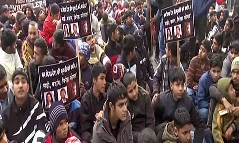 A visual from the protest (ANI)