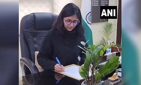DCW chairperson Swati Maliwal resigning from her post. (ANI)