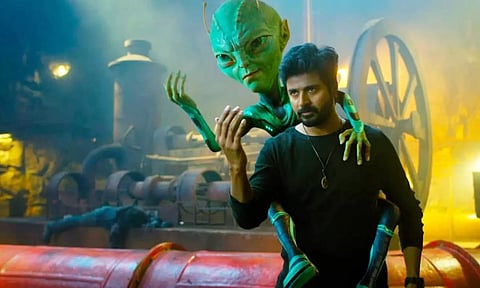 Actor Sivakarthikeyan in 'Ayalaan'. (24 AM Studios)