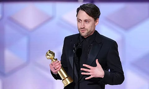 Kieran Culkin won the Best Television Male Actor -Drama Series award at the Golden Globes 2024. (CBS)