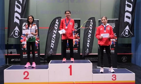 Anahat finishes runner-up at 2024 British Junior Open squash