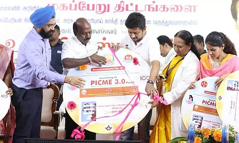 Udhayanidhi Stalin, Ma Subramanian and Mayor Priya launched the Pregnancy and Infant Cohort Monitoring and Evaluation (PICME 3.0)