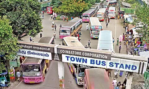 Buses plying normal in Coimbatore