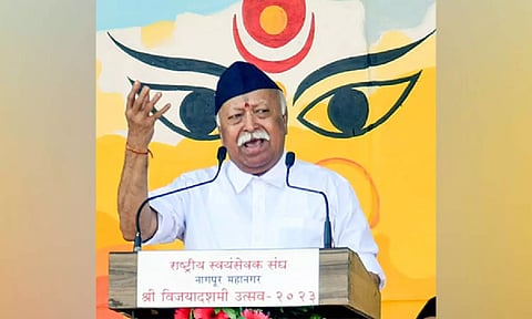 Rashtriya Swayamsevak Sangh (RSS) chief Mohan Bhagwat. (ANI)