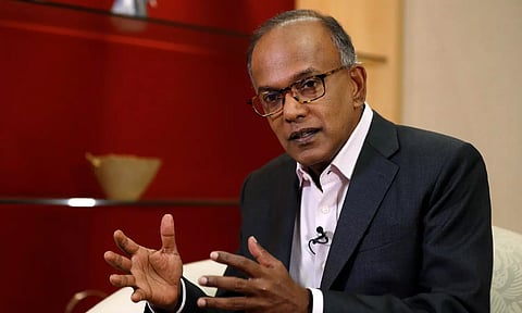 Singapore law and home minister K Shanmugham