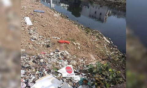 Waterbody becomes dumping ground for netizens