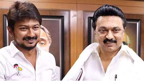 Udhayanidhi Stalin with M K Stalin