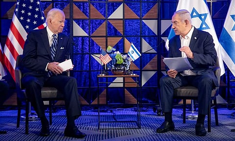 Joe Biden and Benjamin Netanyahu
