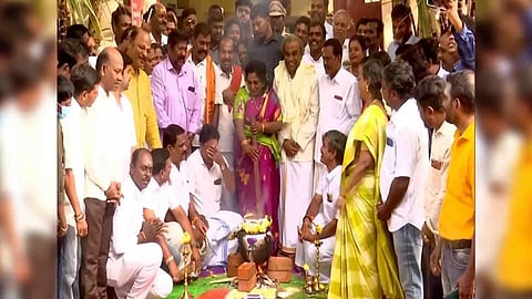 Tamilisai Soundarajan celebrates Pongal at her Chennai residence (Photo/ANI)