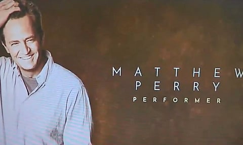 Matthew Perry was honoured with Friends theme song at the 75th Emmy Awards. (X/Neha Chande)