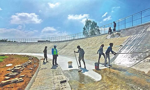 Revamp works in full-swing at the velodrome (Justin George)