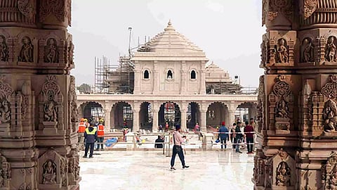 A view of Ram temple in Ayodhya (ANI)