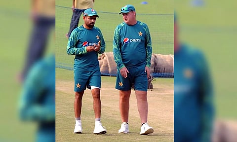 Babar Azam; Mickey Arthur (IANS)