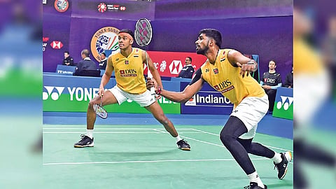 Satwik and Chirag Shetty in action