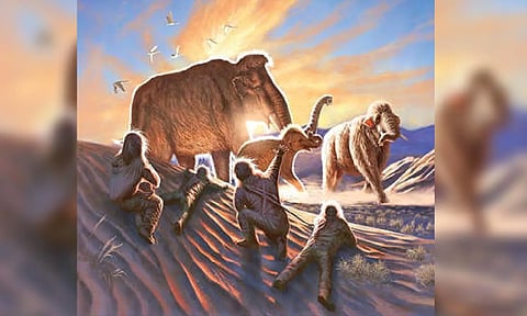 An ancient woolly mammoth left a diary in her tusk