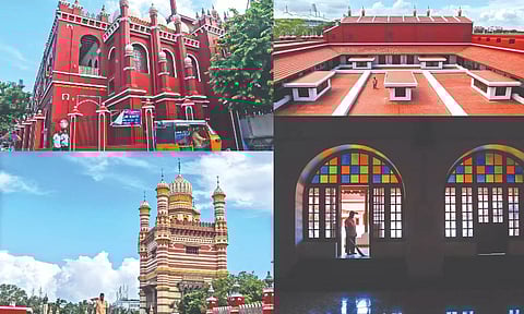 A view of various parts of renovated Humayun Mahal