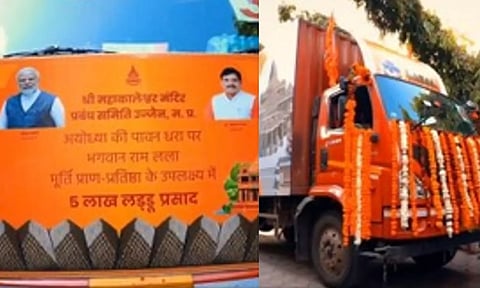  Trucks carrying five lakh 'laddus' as ‘prasad’ (IANS)