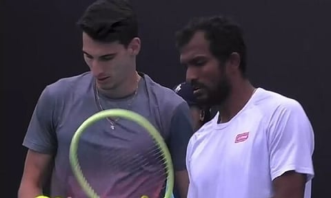 N Sriram Balaji (Right) and Victor Cornea (Photo: X)