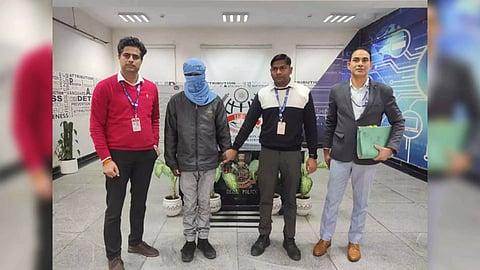 Alleged creator of deepfake video of actor Rashmika Mandanna after the arrest (Photo/ANI)