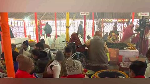 Ram Lalla idol undergoes ceremonial bath (Photo/X: Shri Ram Janmabhoomi Teerth Kshetra)