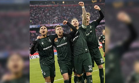 Werder Bremen players celebration (IANS)