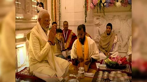 PM Modi at Ram Temple in Ayodhya (Photo: DD)