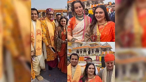 Celebrities attended the Pran Pratishtha ceremony of Ram Temple in Ayodhya (Photo/IANS)