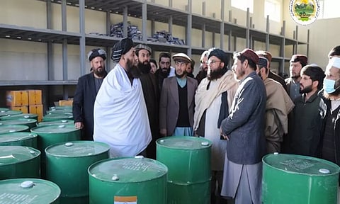 India sends Malathion to Afghanistan (Photo/X @MAIL_AF)
