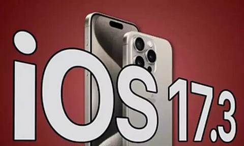 Apple released iOS 17.3 -- the third major update to the iOS 17 operating system (Photo: IANS)