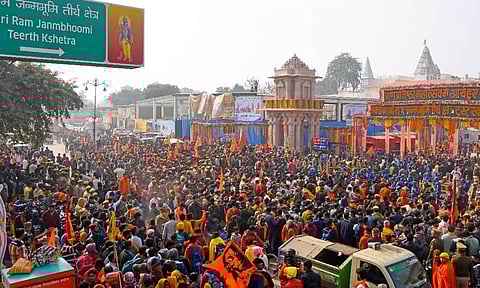 The doors of the temple were opened on Tuesday morning for the general public (Photo: IANS)