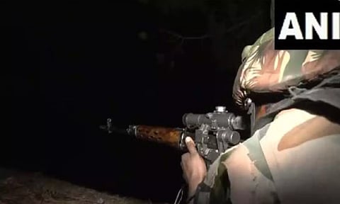 Indian Army beefs up security along LoC. (Photo: ANI)