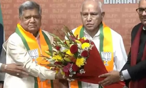 Jagadish Shettar rejoins BJP (ANI)