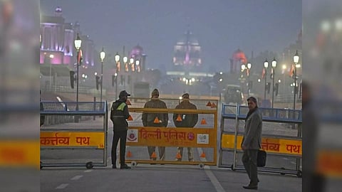 Visuals from Kartavya Path on Republic Day's eve (Photo/ANI)